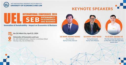 [UEL-SEB 2024] Diễn giả Hội thảo khoa học quốc tế "UEL - Sustainability in Economics and Business: Innovation & Sustainability - Impact on Economics & Business"