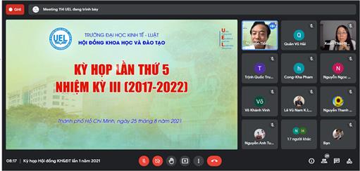 Kỳ họp Hội đồng Khoa học và Đào tạo lần thứ 5, nhiệm kỳ III (2017-2022)  ​