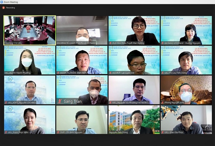 Tọa đàm "Các yếu tố tác động đến hiệu quả quản lý các dự án quốc tế tại Trường Đại học Kinh tế - Luật"