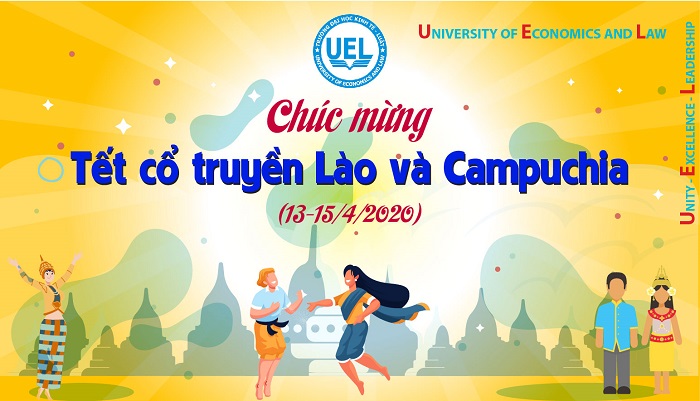 Thư chúc Tết cổ truyền Lào và Campuchia của Thầy Hiệu trưởng UEL