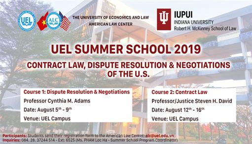 Chiêu sinh khóa học "UEL Summer School 2019"