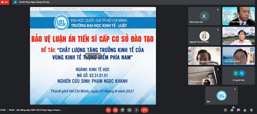 NCS Phạm Ngọc Khanh bảo vệ thành công luận án tiến sĩ cấp cơ sở đào tạo