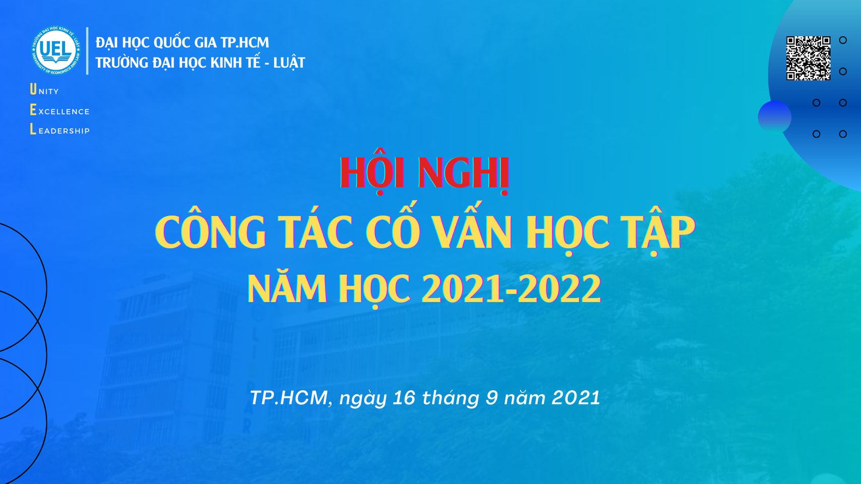 Hội nghị Công tác Cố vấn học tập năm học 2021-2022