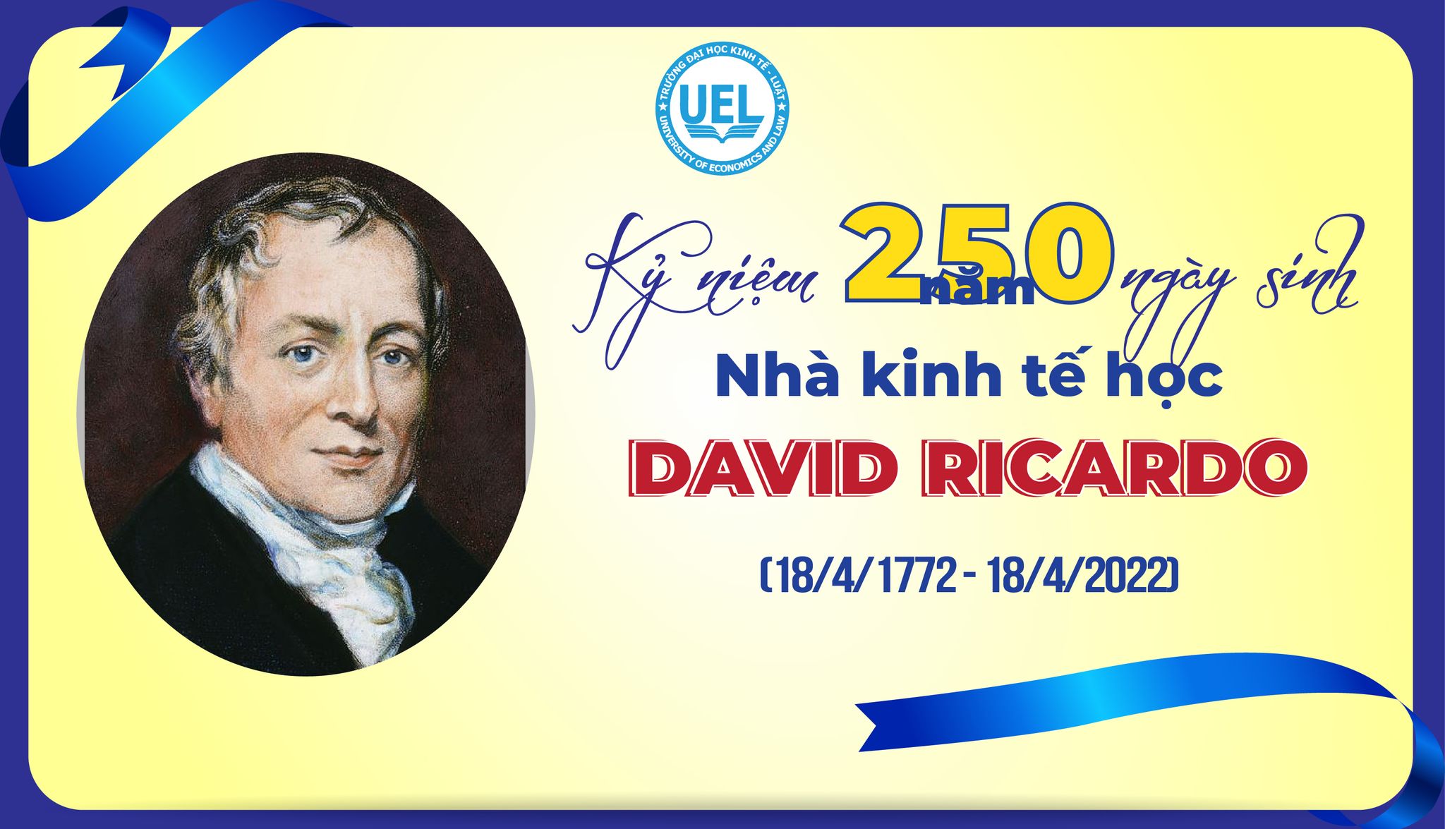 Kỷ niệm 250 năm ngày sinh nhà kinh tế học David Ricardo