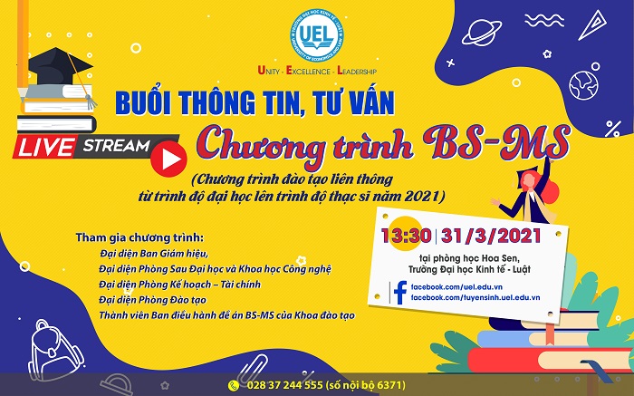 Thư mời tham dự Buổi thông tin và tư vấn về chương trình BS-MS