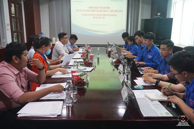 Thành Đoàn TP.HCM làm việc với Đoàn Trường Đại học Kinh tế - Luật