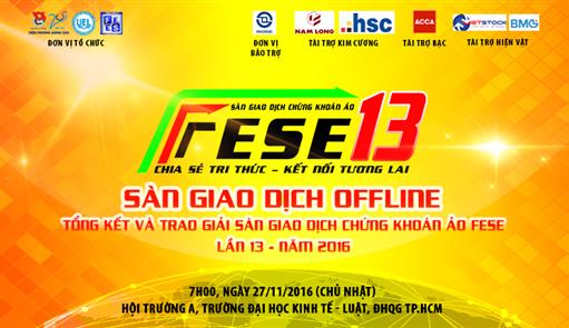 Hấp dẫn chung kết Sàn giao dịch chứng khoán ảo FESE 13 - năm 2016